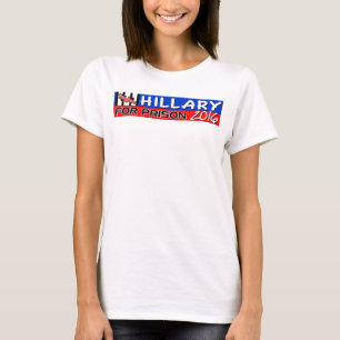 T-shirt Hillary para a prisão 2016!