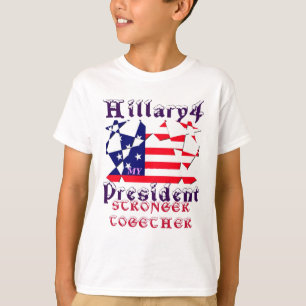 T-shirt Hillary Para Presidente dos EUA Nós Somos Mais For