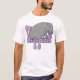 T-shirt Hipopótamo pesado - roxo (Frente)