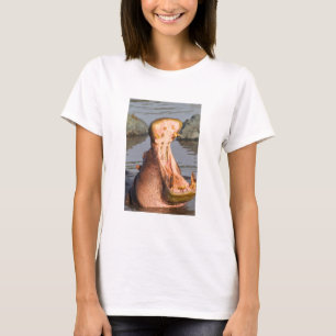 T-shirt Hipopótamo que boceja, Tanzânia