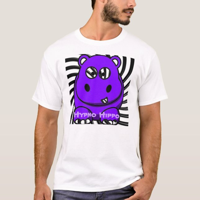 T-shirt Hipopótamo roxo de Hypno (Frente)
