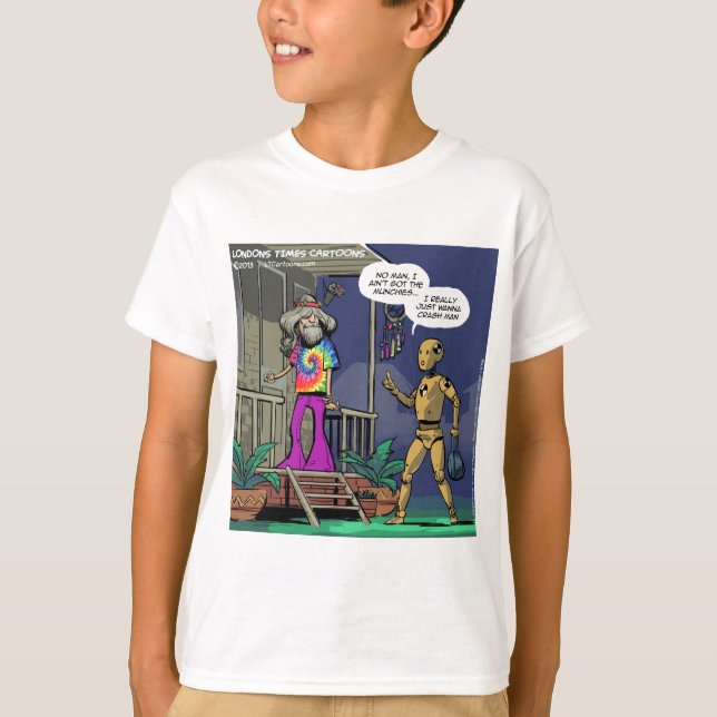 T-shirt Hippie do Teste de Colisão Divertido (Frente)