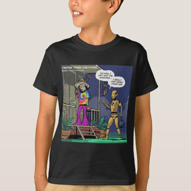 T-shirt Hippie do Teste de Colisão Engraçado (Frente)