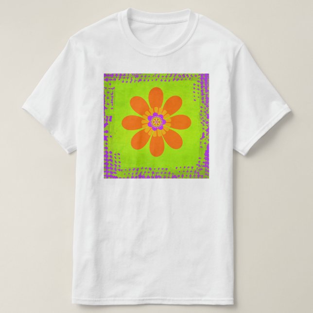 T-shirt Hippie Flower (Frente do Design)