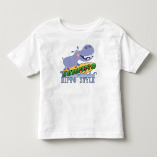 T-shirt Hippopotamus do surfista