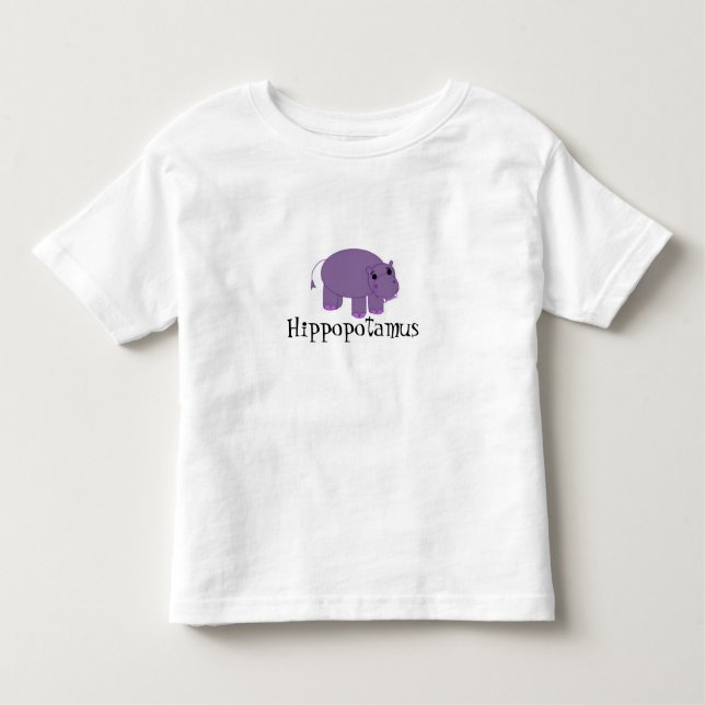 T-shirt Hippopotamus roxo (Frente)