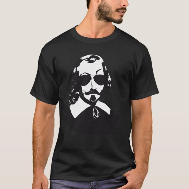 T-shirt Hipster 1608 do Québec Samuel de Champlain (Frente)