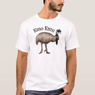 T-shirt Hipster Emo Emu