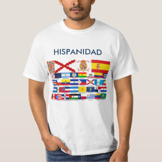 T-shirt HISPANIDAD orígen y países