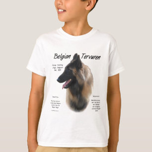 T-shirt História do Tervuren belga; tudo sobre o Tervurens