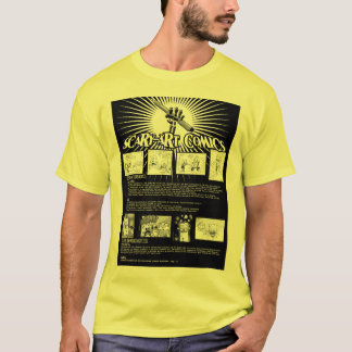 T-shirt História em quadrinhos da Assustador-Arte