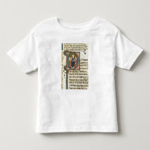 T-shirt Historiado "D" inicial que representa um padre