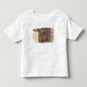 T-shirt Historiated rubrica "R" que descreve a sultão