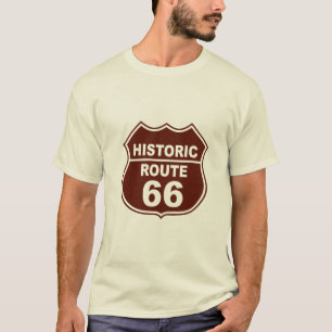 T-shirt histórico da rota 66
