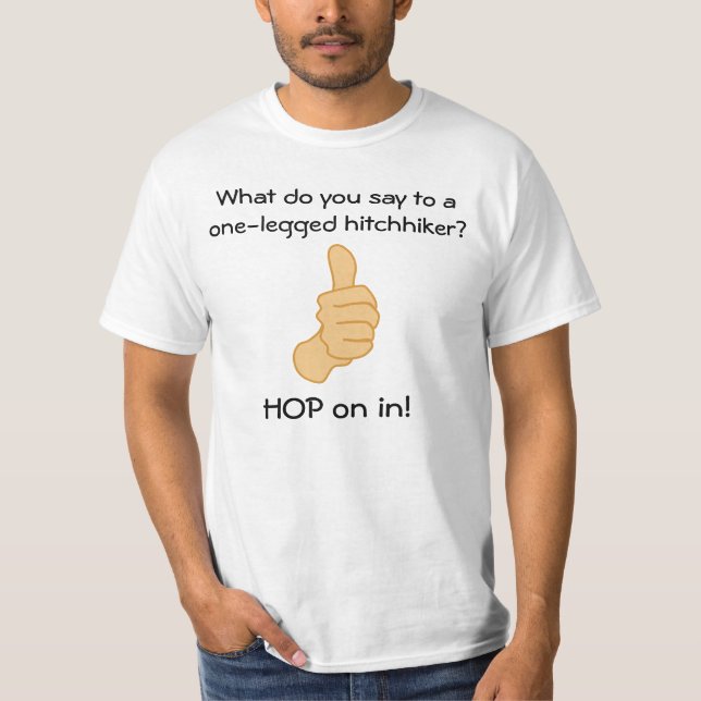 T-shirt Hitchhiker do amputado (Frente)
