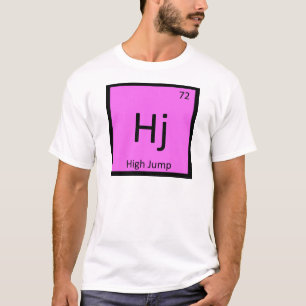 T-shirt Hj - Salto em Altura Atletismo Símbolo Químico