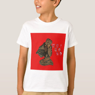 T-shirt Ho Ho! Feliz Natal Indonésia, bonitinho retro vin