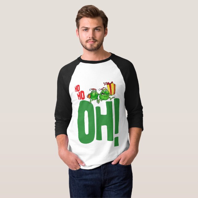 T-shirt Ho ho oh Natal (Frente Completa)