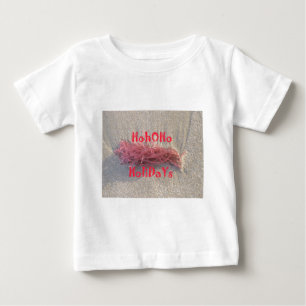 T-shirt Hohoho Feriados da Camisa-de-praia