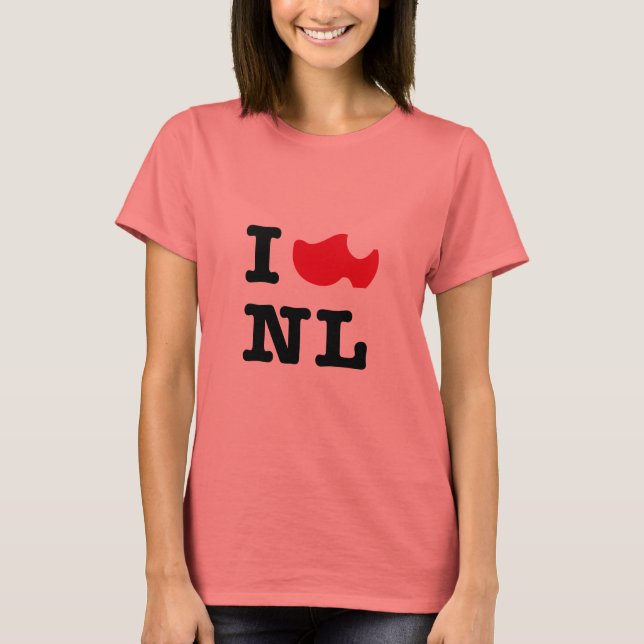 T-shirt Hoje é o melhor! Eu amo NL (Frente)
