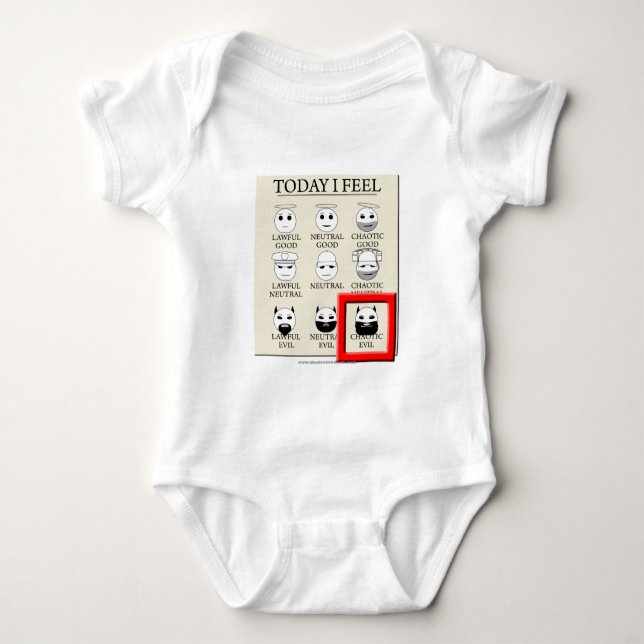 T-shirt Hoje eu sinto o mau caótico (Frente)