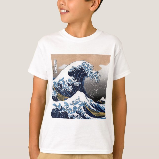 T-shirt Hokusai, “ The Great Wave off Kanagawa ” (Frente)