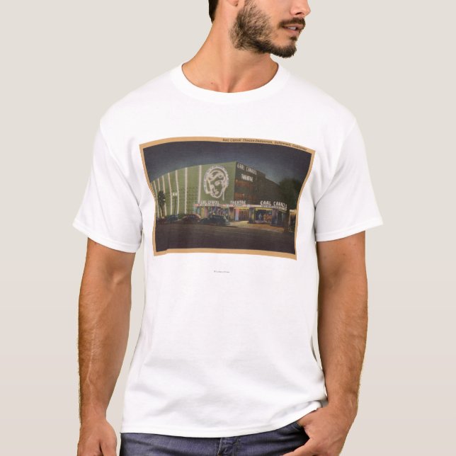T-shirt Hollywood, teatro de CAEarl Carroll & restaurante (Frente)