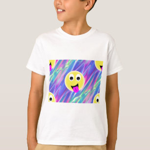 T-shirt holograma de emoji