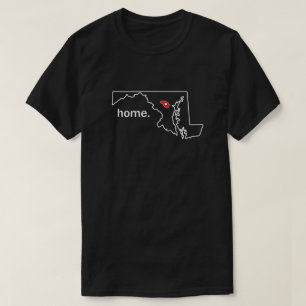 T-shirt Home do condado de Maryland - Howard Co.
