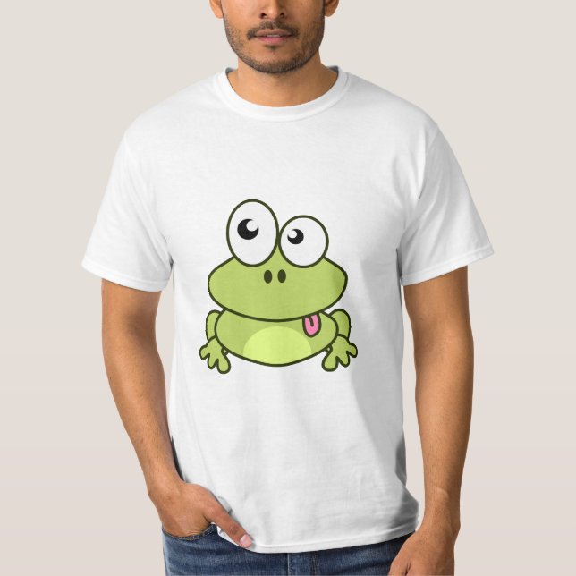 T-shirt Homem bonito engraçado dos desenhos animados do (Frente)