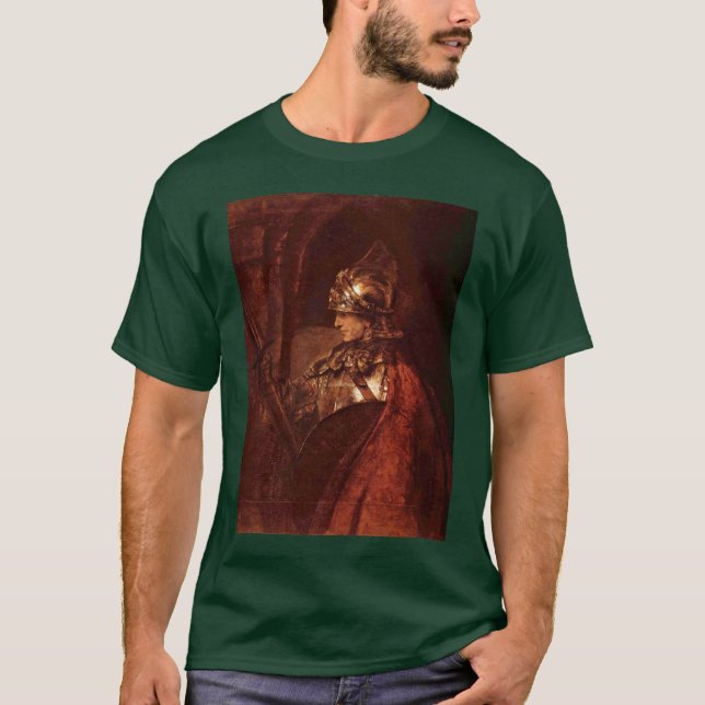 T-shirt Homem com braços (Alexander o excelente) por (Frente)