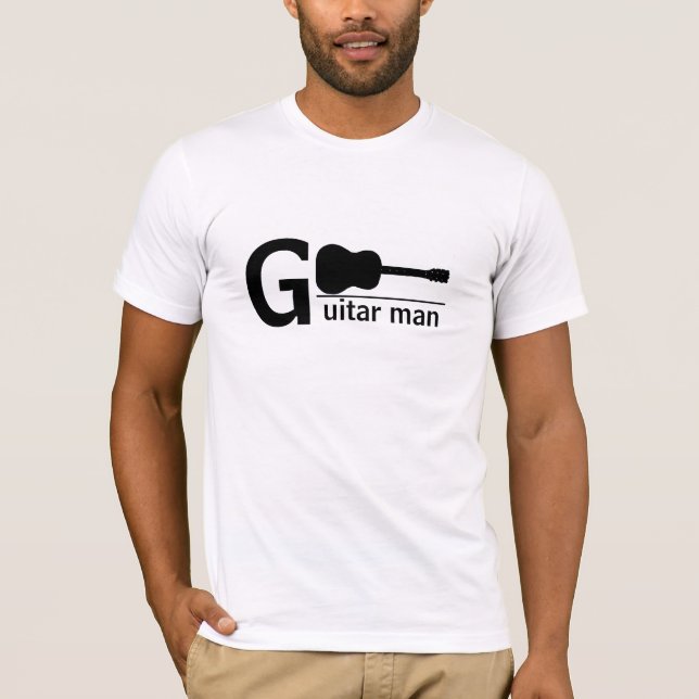 T-shirt Homem da guitarra (Frente)