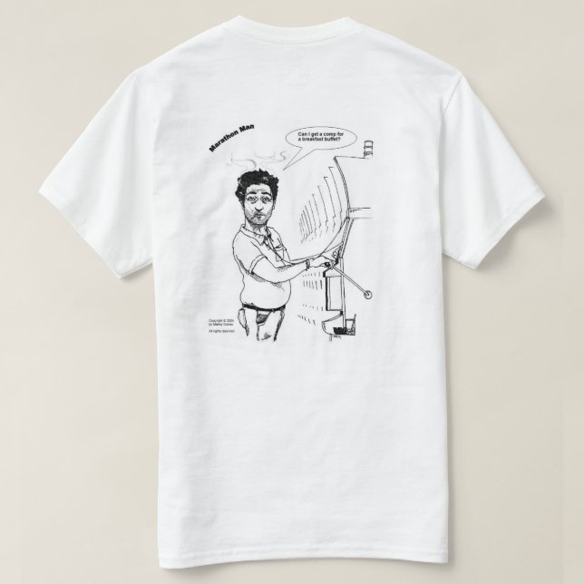 T-shirt Homem da maratona (Verso do Design)