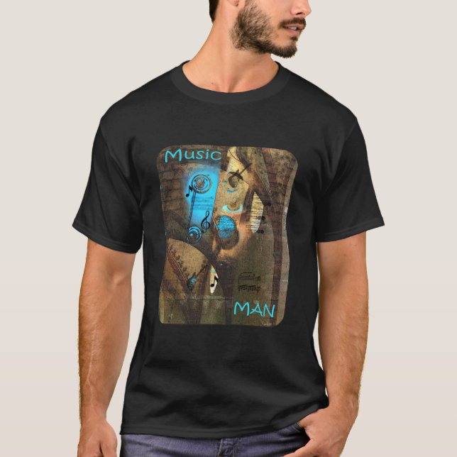 T-shirt Homem da música (Frente)