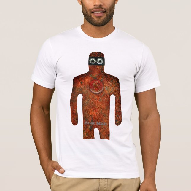 T-shirt Homem da oxidação - super-herói manchado engraçado (Frente)