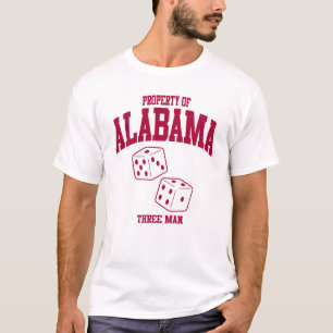 T-shirt Homem de Alabama três