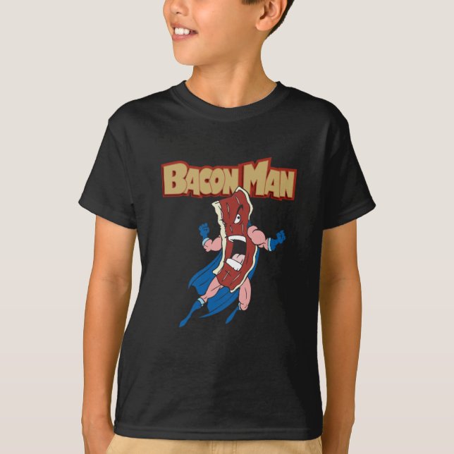 T-shirt Homem do bacon (Frente)
