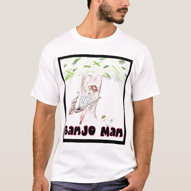 T-shirt Homem do banjo (Frente)