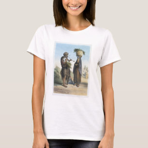 T-shirt Homem do Fellah e mulher, ilustração 'do Valle