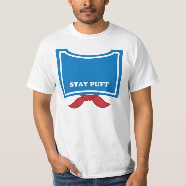 T-shirt Homem do Marshmallow de Puft da estada (Frente)