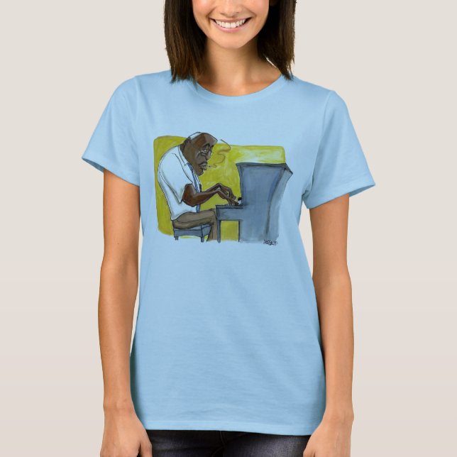 T-shirt homem do pianom (Frente)