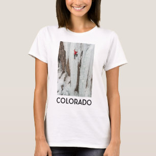 T-shirt Homem escalando gelo, Colorado