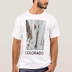 T-shirt Homem escalando gelo, Colorado