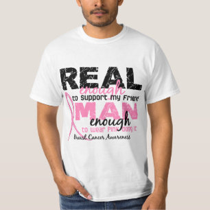 T-shirt Homem real bastante bastante cancro da mama do