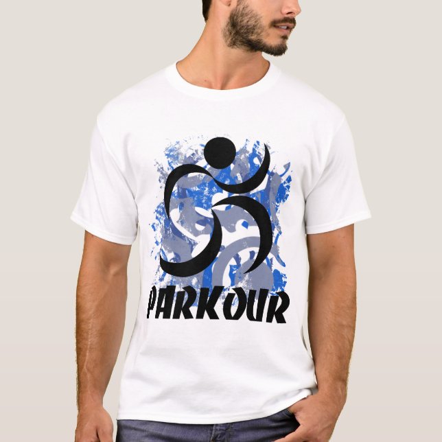 T-shirt Homem Running Parkour (Frente)