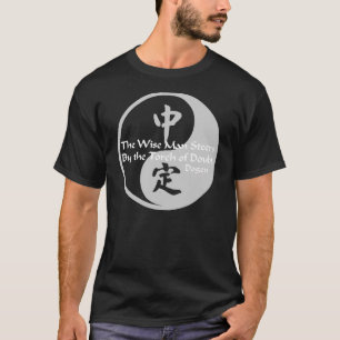 T-shirt Homem sábio Yin Yang (camisas escuras)