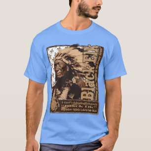 T-shirt Homem santamente preto de Oglala Lakota dos alces