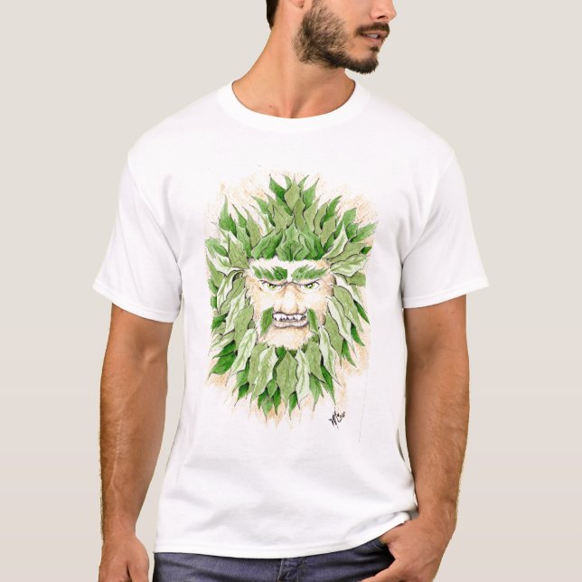 T-shirt homem verde celta (Frente)