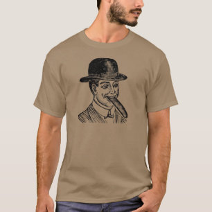 T-Shirt Homem Vintage de Língua Longa