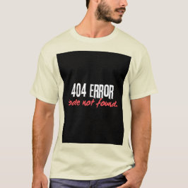 T-Shirt Homens de Erro 404